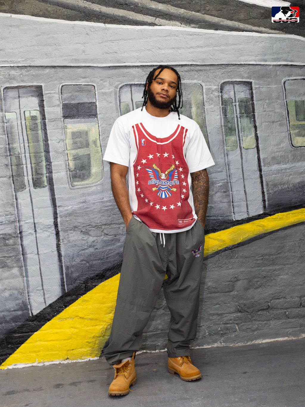 LLC™ | Jersey King Collection – Uptown Red Diplomats Jersey Graphic Tee