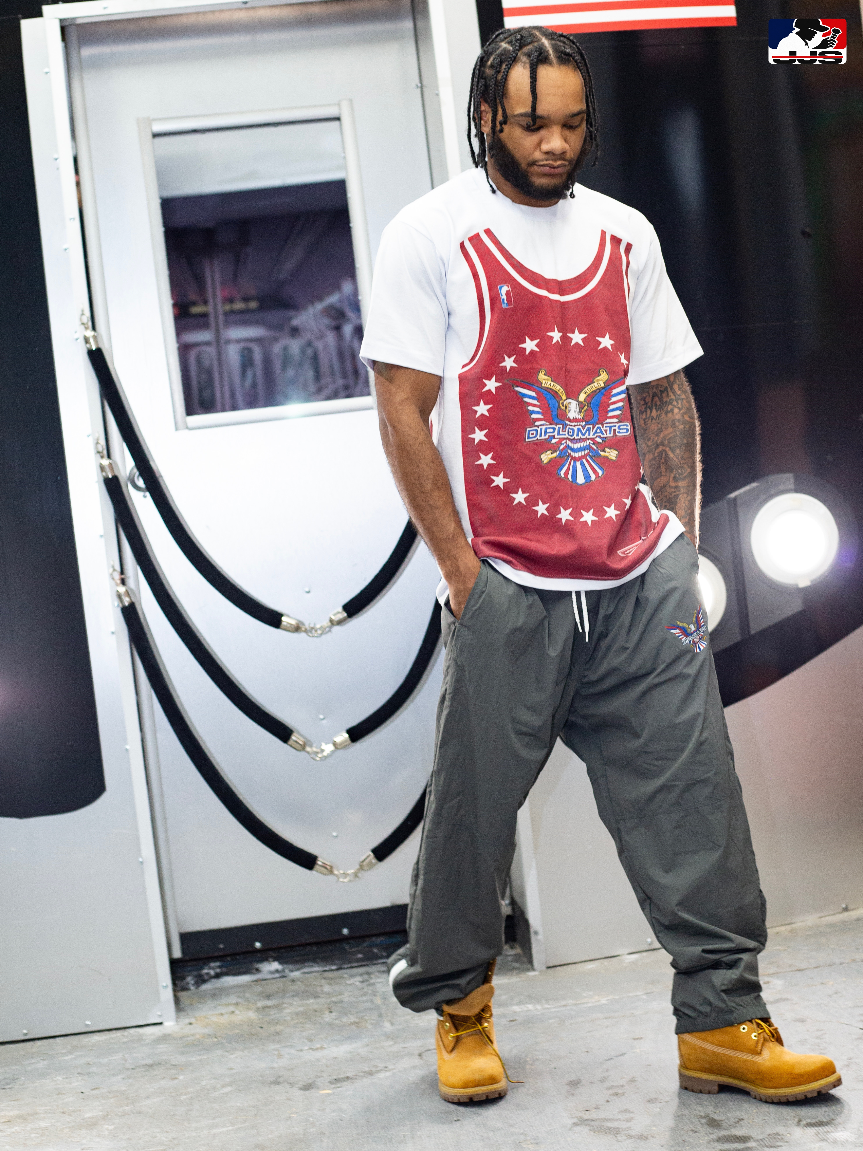 LLC™ | Jersey King Collection – Uptown Red Diplomats Jersey Graphic Tee
