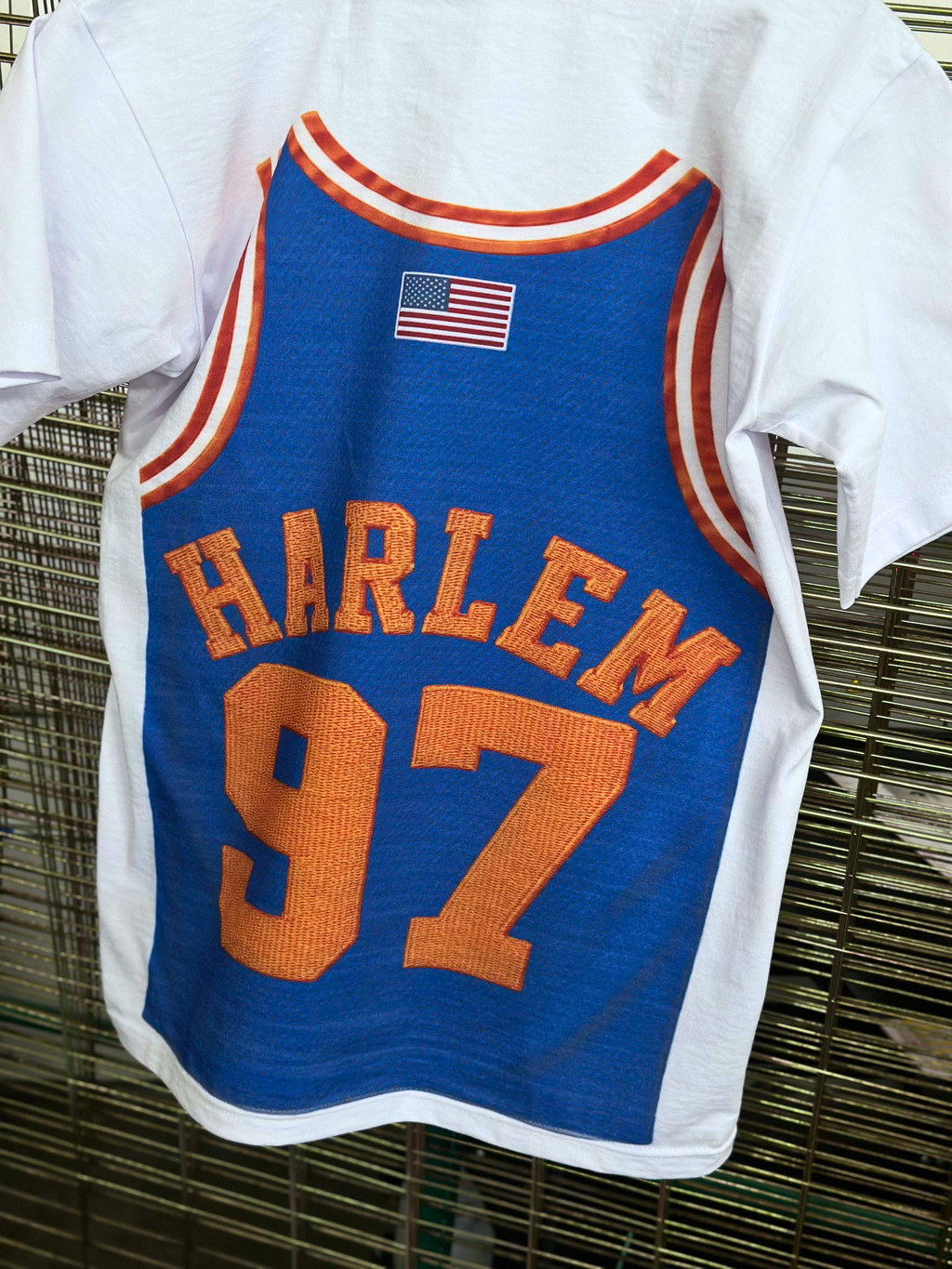 LLC™ | Jersey King Collection – Knicks Empire Blue & Orange Diplomats Jersey Graphic Tee