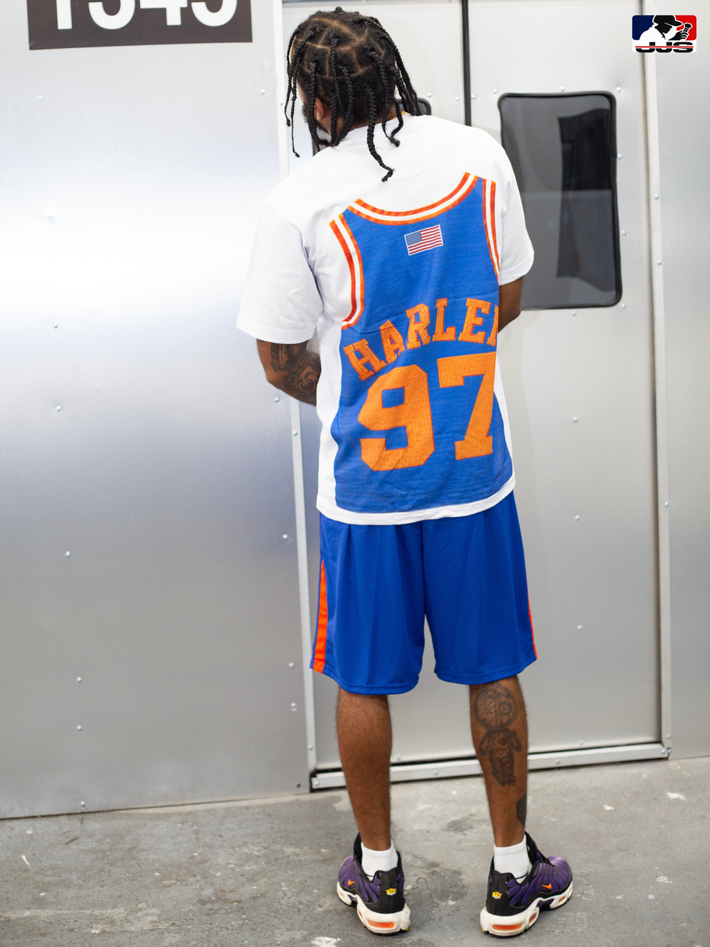 LLC™ | Jersey King Collection – Knicks Empire Blue & Orange Diplomats Jersey Graphic Tee