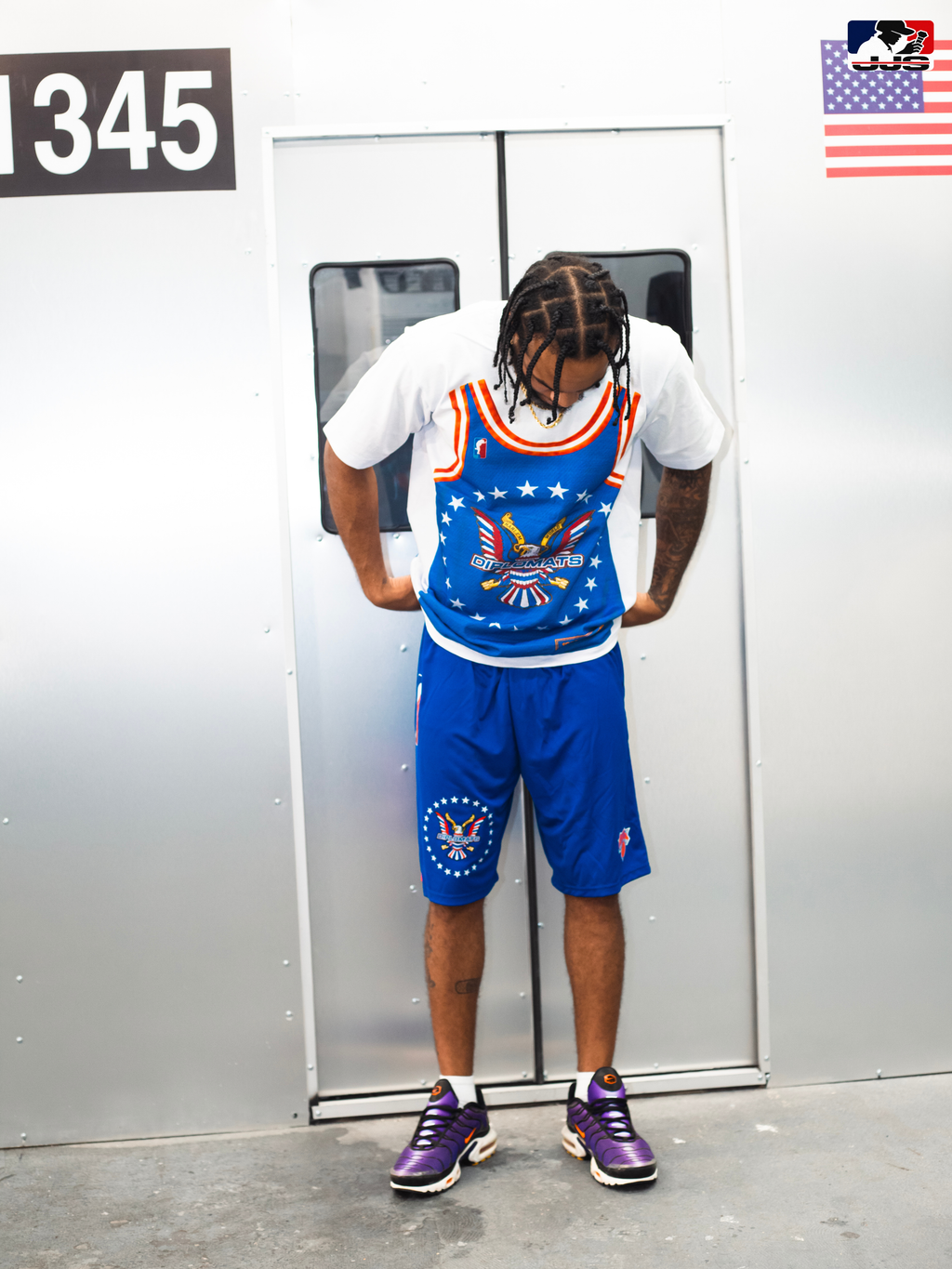 LLC™ | Jersey King Collection – Knicks Empire Blue & Orange Diplomats Jersey Graphic Tee