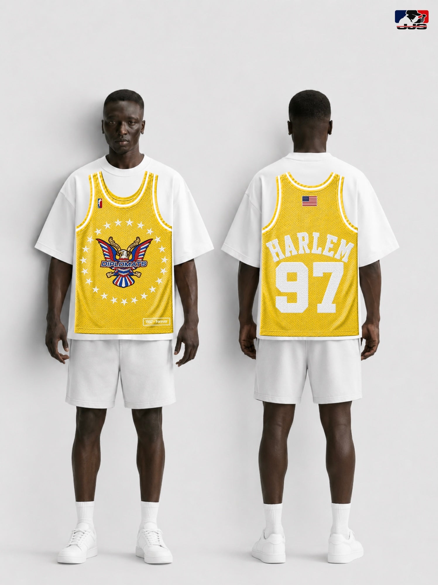 LLC™ | Jersey King Collection – Golden Crown Diplomats Jersey Graphic Tee