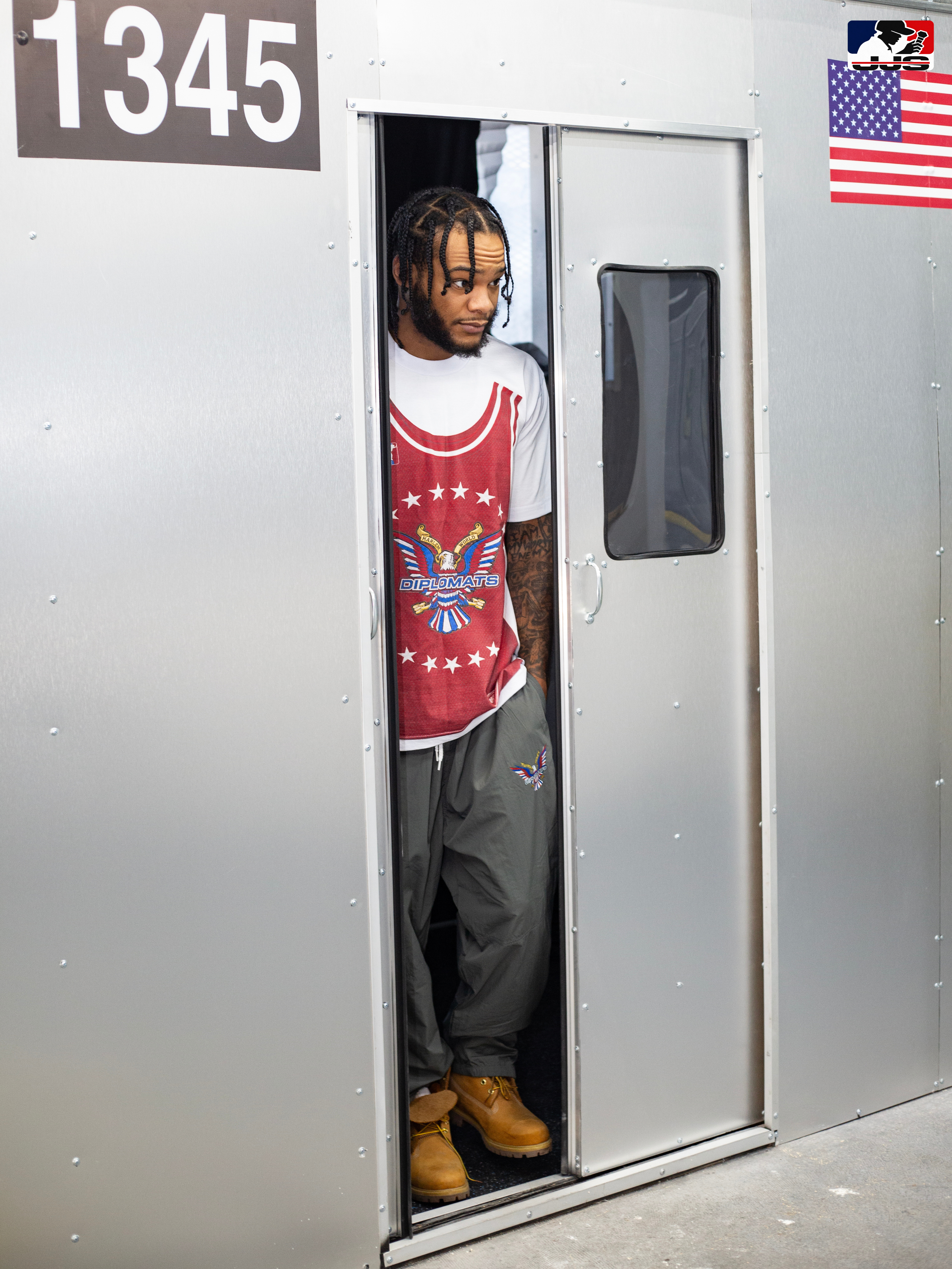 LLC™ | Jersey King Collection – Uptown Red Diplomats Jersey Graphic Tee