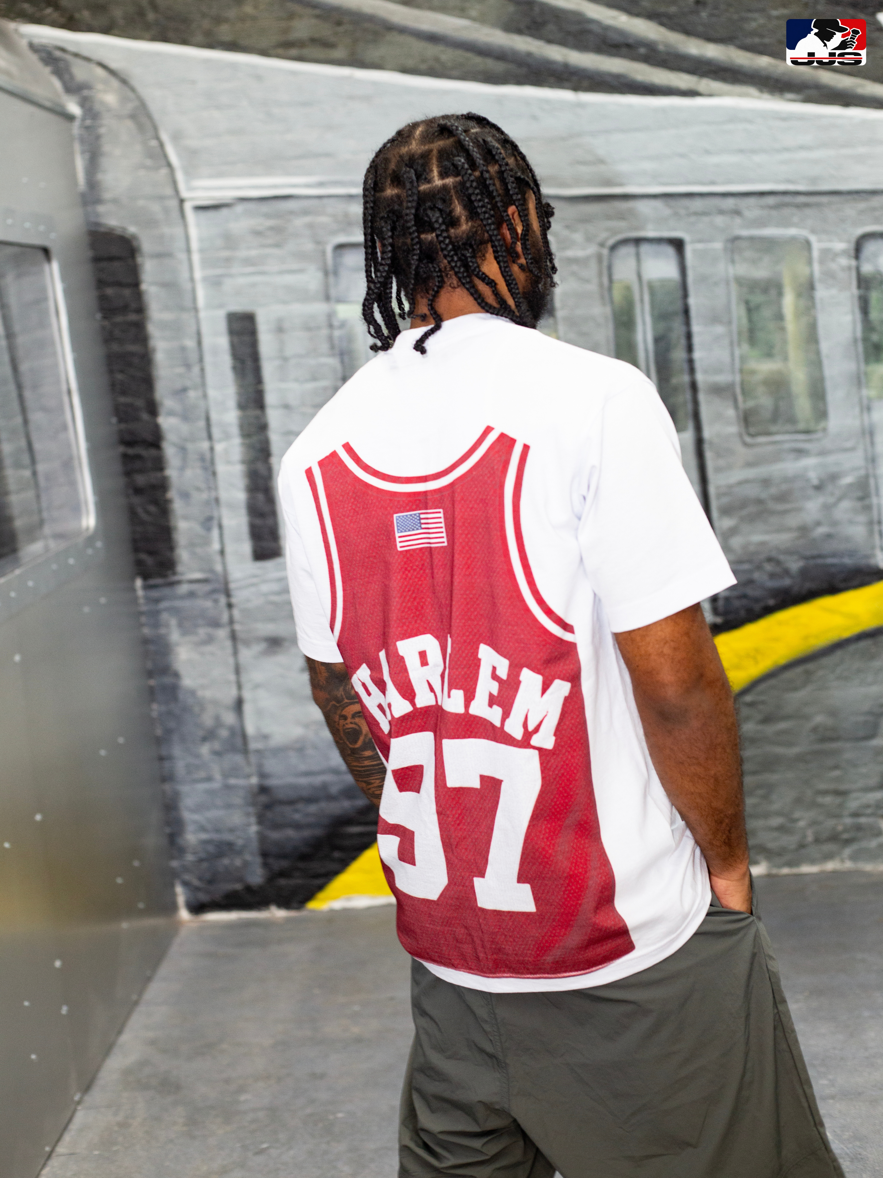 LLC™ | Jersey King Collection – Uptown Red Diplomats Jersey Graphic Tee