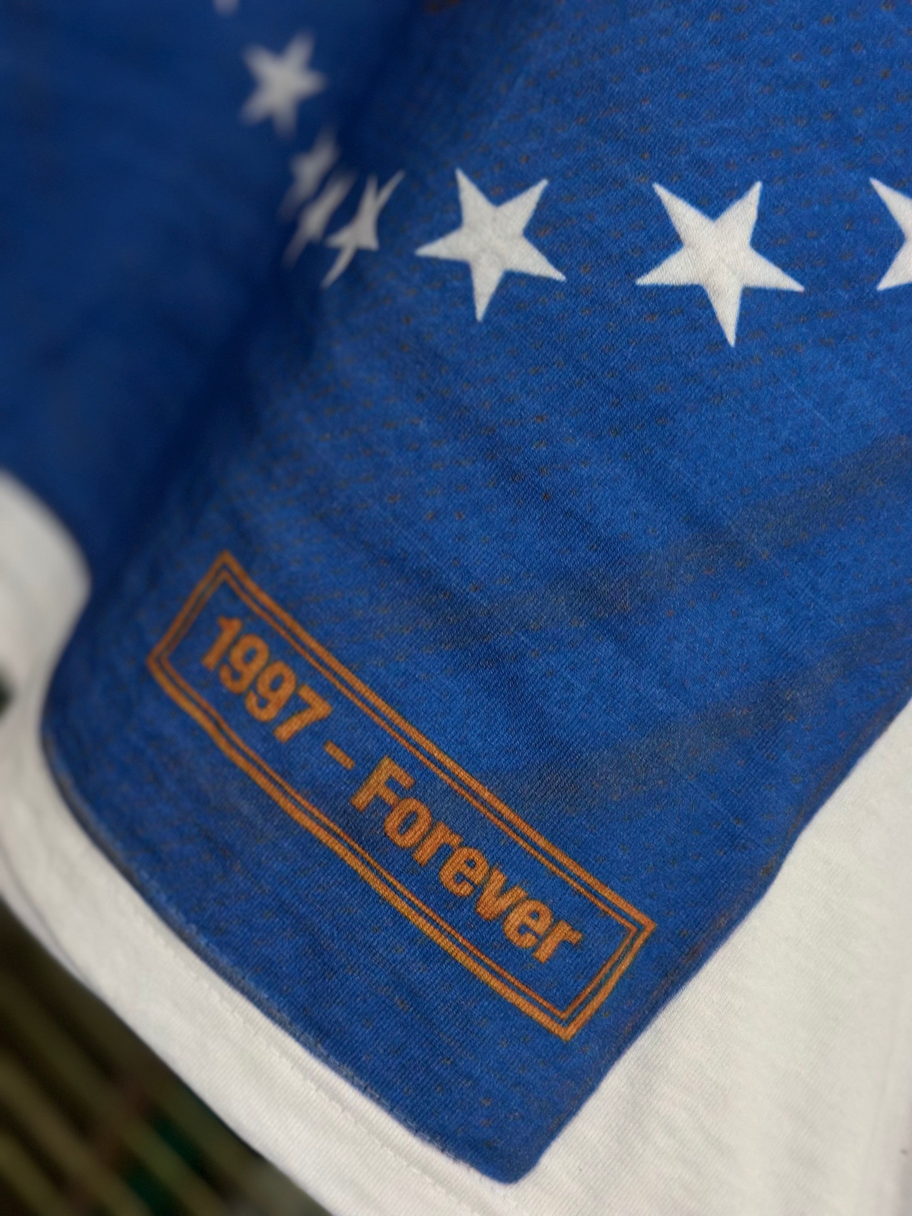 LLC™ | Jersey King Collection – Knicks Empire Blue & Orange Diplomats Jersey Graphic Tee
