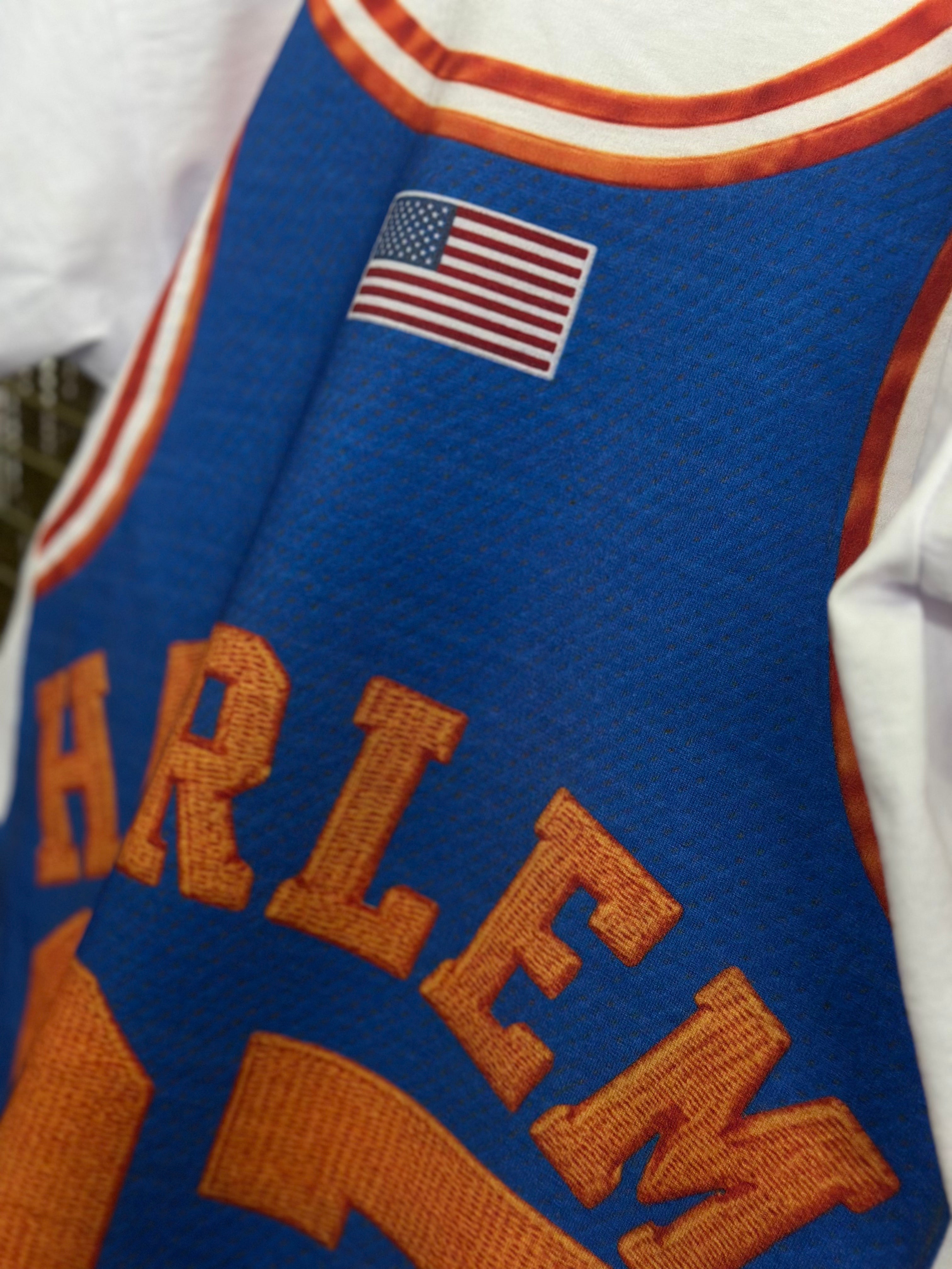 LLC™ | Jersey King Collection – Knicks Empire Blue & Orange Diplomats Jersey Graphic Tee