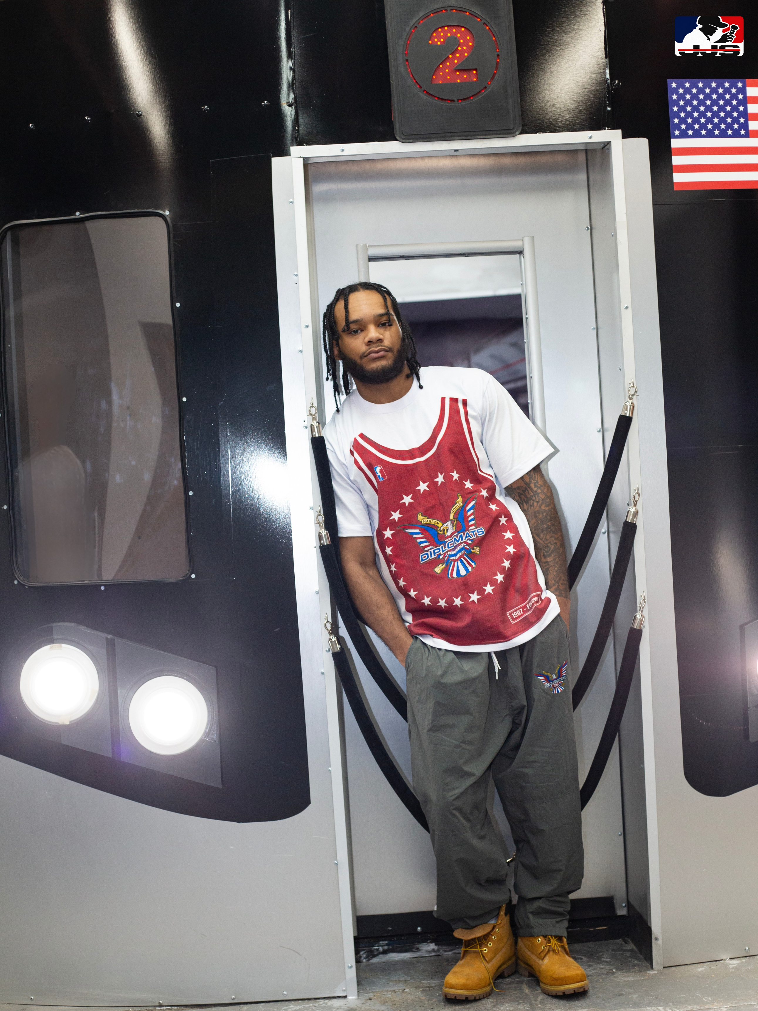 LLC™ | Jersey King Collection – Uptown Red Diplomats Jersey Graphic Tee